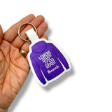 DIY LEAVERS HOODIES 2026 | LEATHERETTE KEYRING CUT-OUTS - Eliza Henri