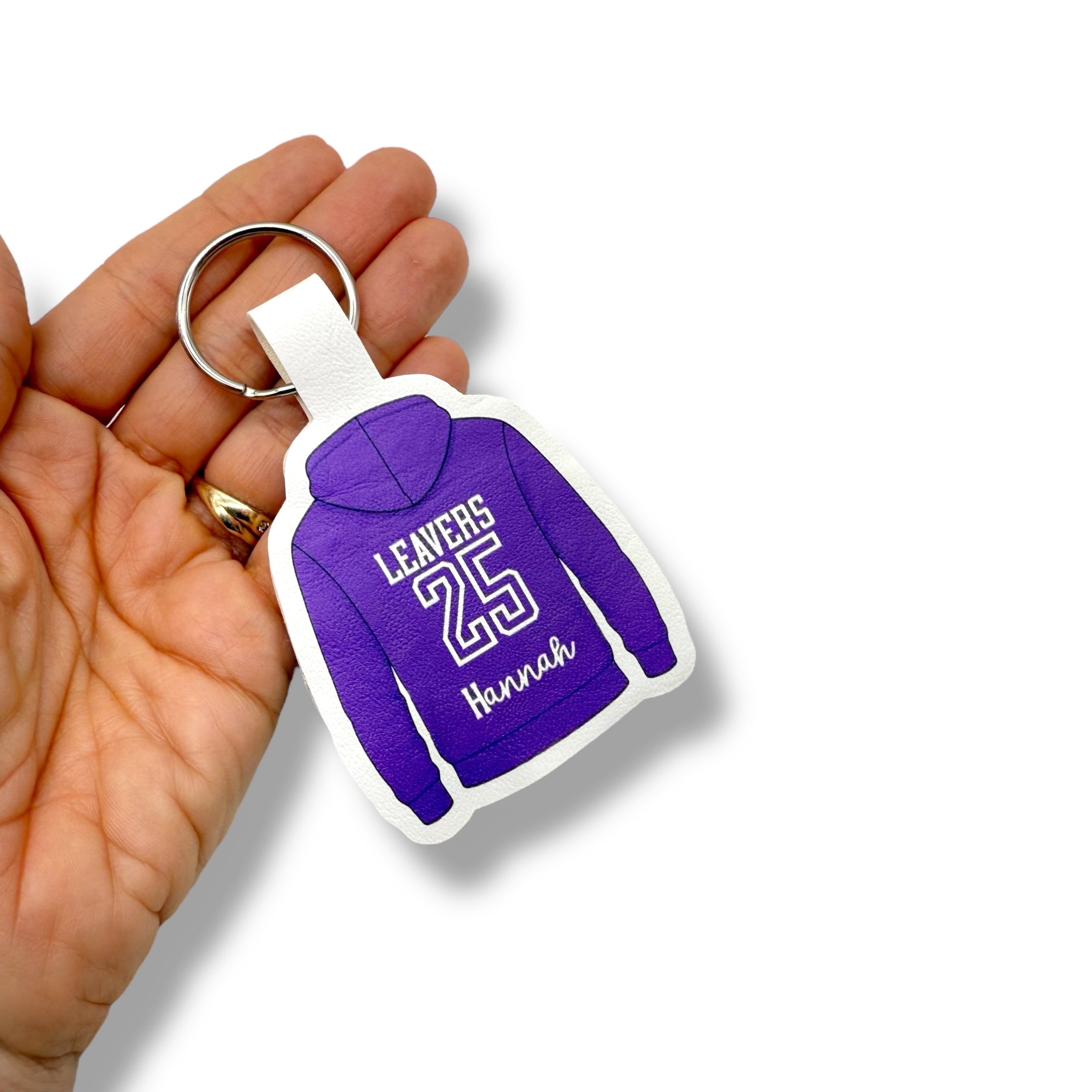 DIY LEAVERS HOODIES 2026 | LEATHERETTE KEYRING CUT-OUTS - Eliza Henri