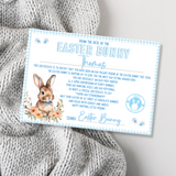 EASTER BUNNY BLUE LANDSCAPE CERTIFICATE- PREMIUM CARD - Eliza Henri