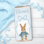 EASTER-  BLUE RIBBON BUNNY- CHOCOLATE WRAPPERS - Eliza Henri