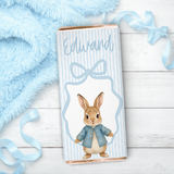 EASTER-  BLUE RIBBON BUNNY- CHOCOLATE WRAPPERS - Eliza Henri
