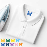 CUSTOM DTF CLOTHING LABELS- BUTTERFLIES- IRON ON