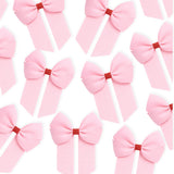 PINK & RED GLITTER GROSGRAIN 4” RIBBON BOW - Eliza Henri