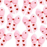 DTF MINI BOW TRANSFERS- FLUFFY HEARTS SET