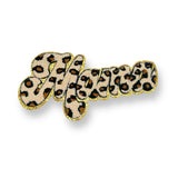 Mama Leopard Fuzzy Chenille Patches 10” - Eliza Henri