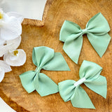 ITALIAN SATIN BOWS WITH ADHESIVE TAB - PACK OF 6 - Eliza Henri