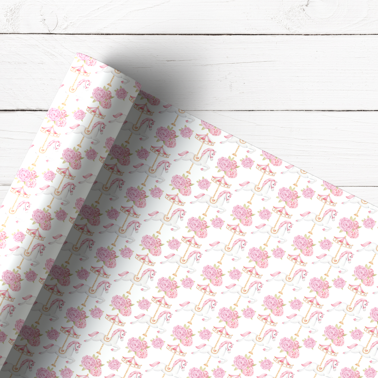 CAROUSEL HORSES | PREMIUM LEATHERETTE FABRIC - Eliza Henri
