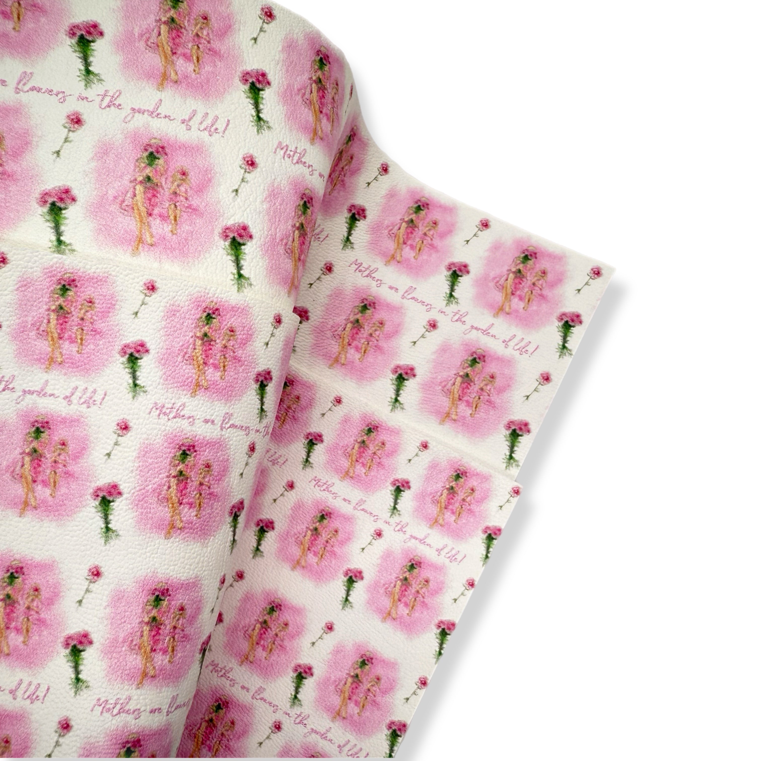 MOTHERS ARE FLOWERS.. BLONDE PREMIUM FAUX LEATHER FABRICS - Eliza Henri