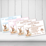 EASTER BUNNY BLUE LANDSCAPE CERTIFICATE- PREMIUM CARD - Eliza Henri