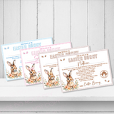EASTER BUNNY BLUE LANDSCAPE CERTIFICATE- PREMIUM CARD - Eliza Henri