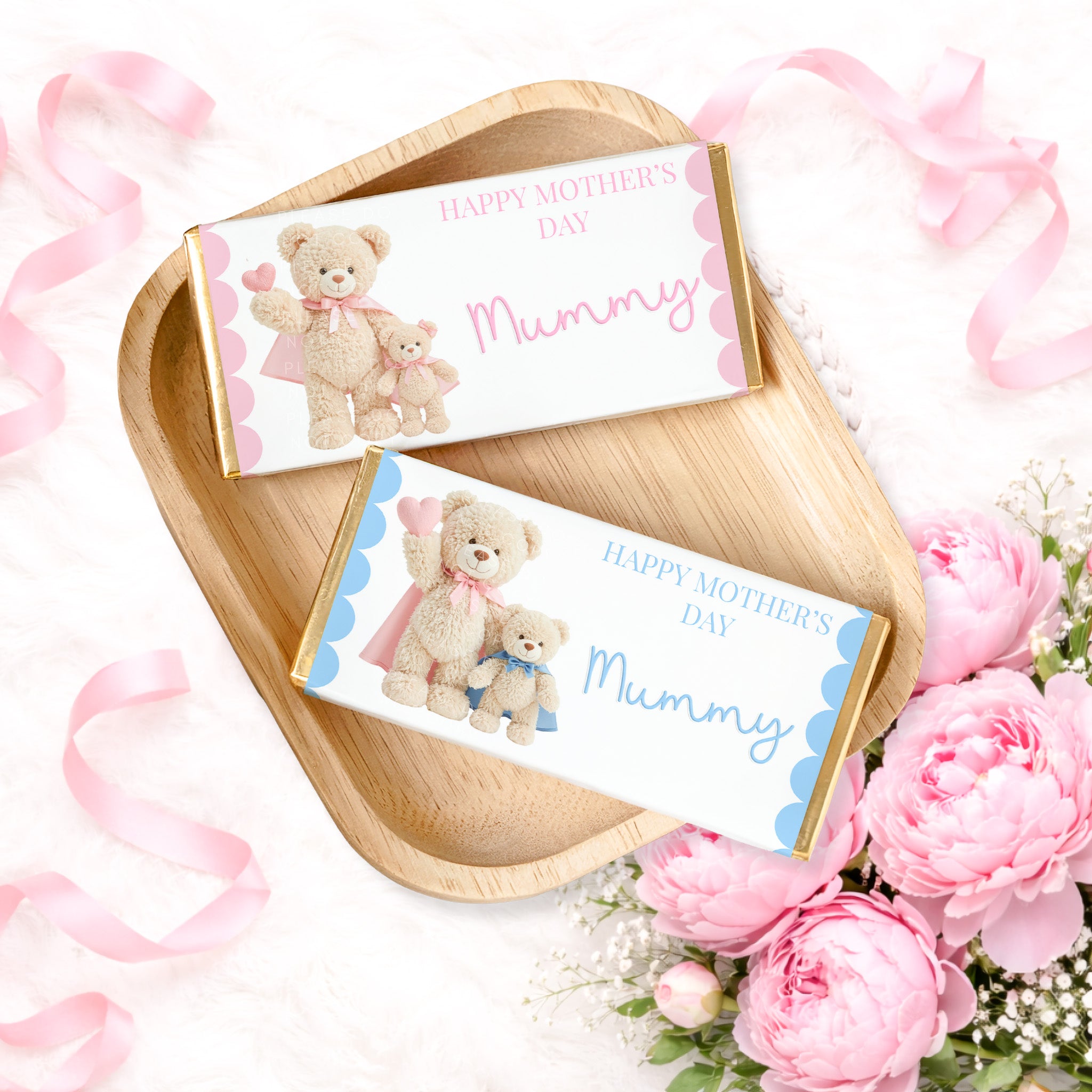 MOTHER'S DAY- SUPER MUMMY TEDDY BEAR- CHOCOLATE WRAPPERS - Eliza Henri