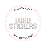 CUSTOM LOGO BUSINESS STICKERS- GLOSSY OR MATTE - Eliza Henri