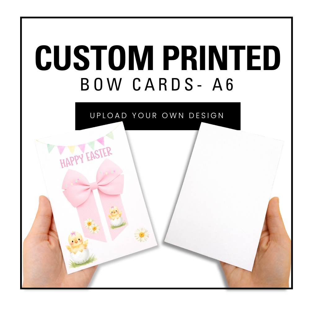 CUSTOM PRINTED BOW DISPLAY CARDS- A6 - Eliza Henri