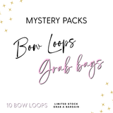 Mystery Bow Loops Grab Bag- 10 Bow Loops, Pre Cuts or Cutout Bow Mixed Packs