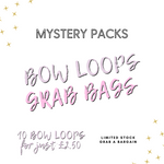 Mystery Bow Loops Grab Bag- 10 Bow Loops, Pre cUTS or Cutout Bow Mixed Packs - Eliza Henri