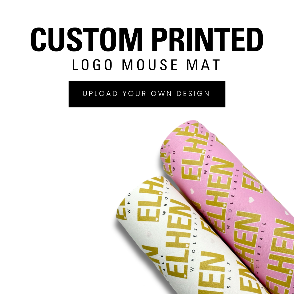 CUSTOM PRINTED faux leathers MOUSE MAT - Eliza Henri