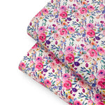 Pretty Please Pink Blooms Premium Faux Leather Fabric - Eliza Henri