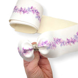 Lilac Butterflies Faux Leather - Mega Bow Strips - Eliza Henri