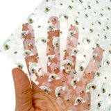 Rainbow Bees | Premium Transparent Fabric