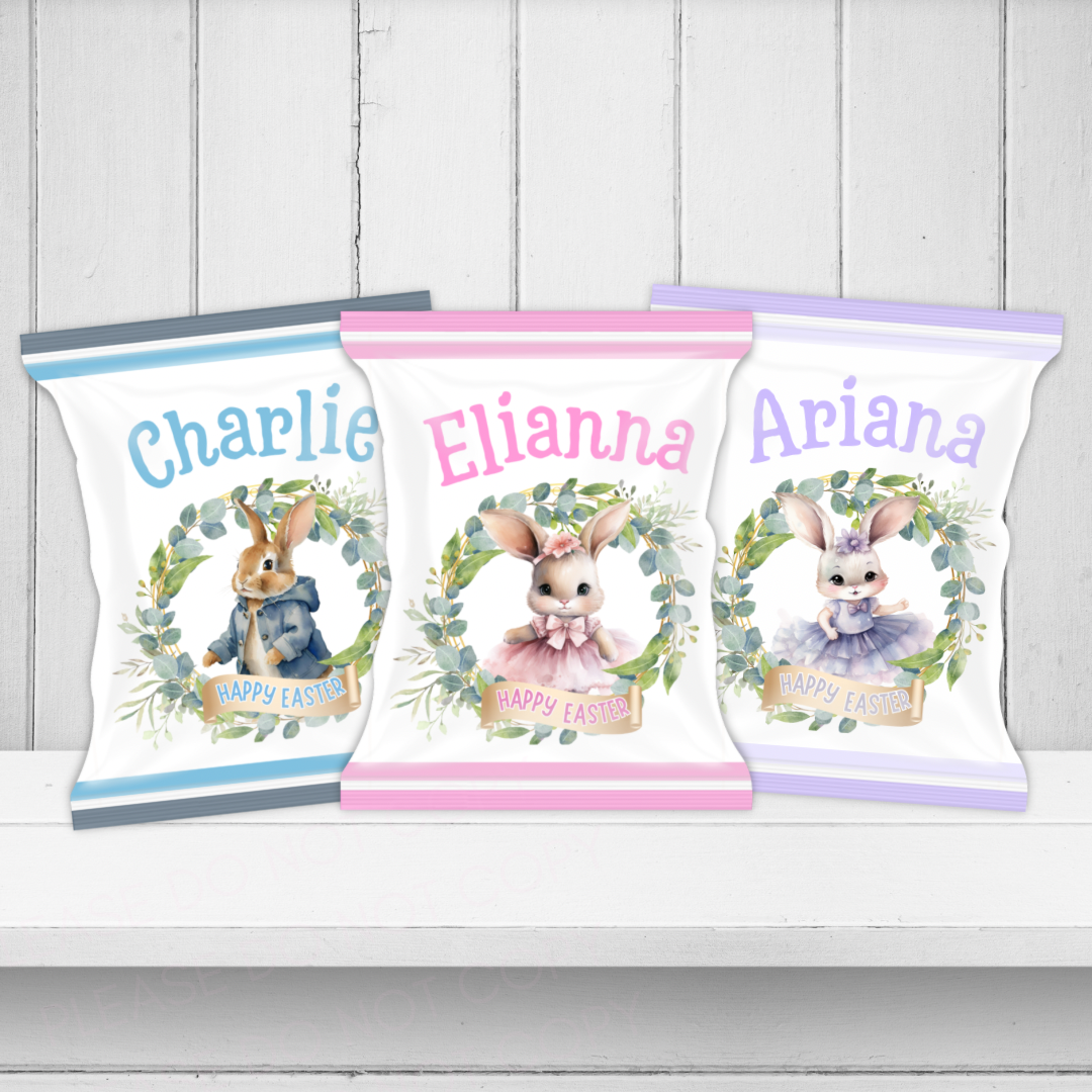 Happy Easter Bunny Wreath DIY Treat Packs - Eliza Henri