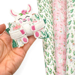 Lulu the Llama Bow Hug Wrap Arounds & Pop up Feltie Set - Eliza Henri