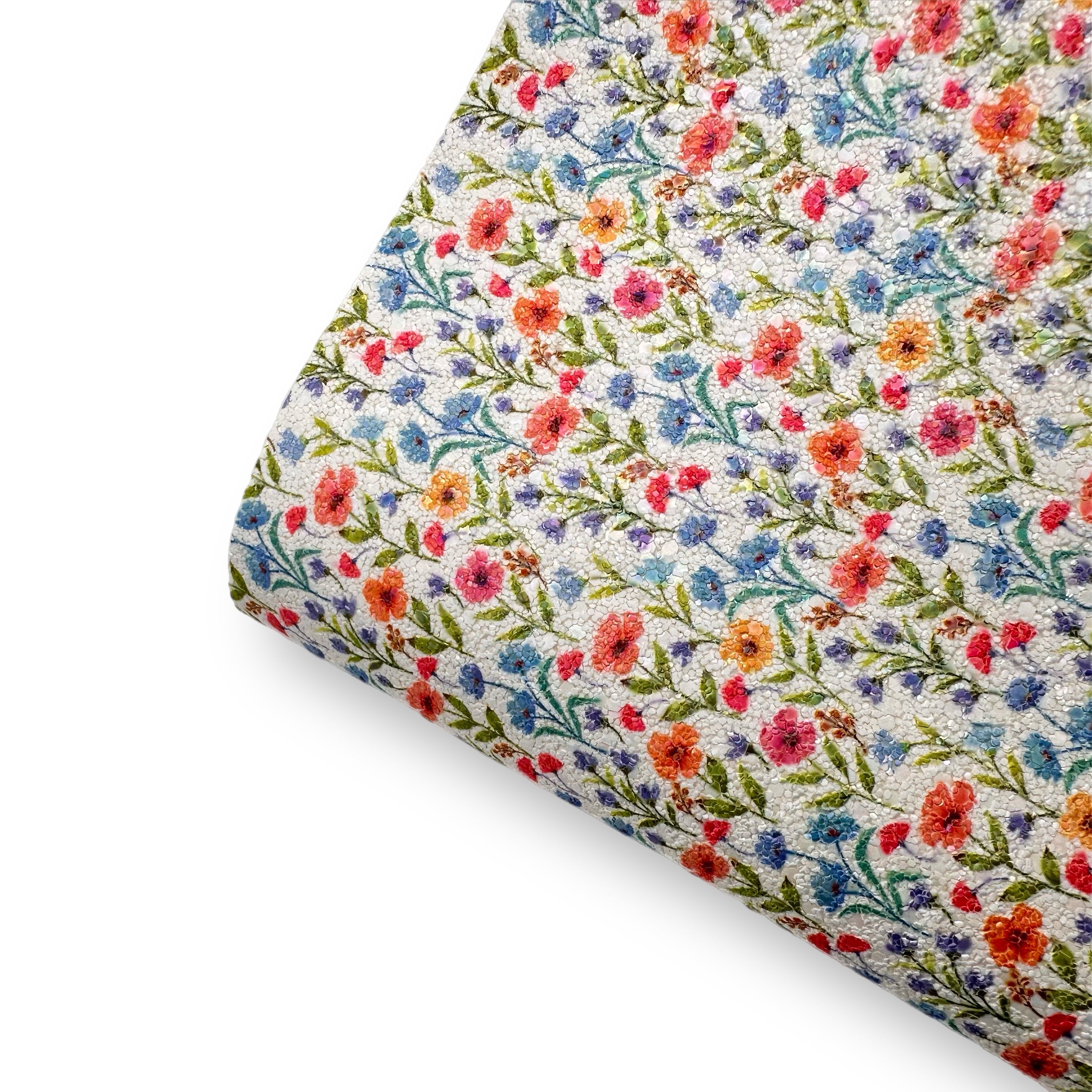 Spring Meadows Printed Chunky Core Glitter Fabric - Eliza Henri