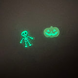 Halloween Glow in the Dark HTV Iron on Bow Transfers- SET of 4