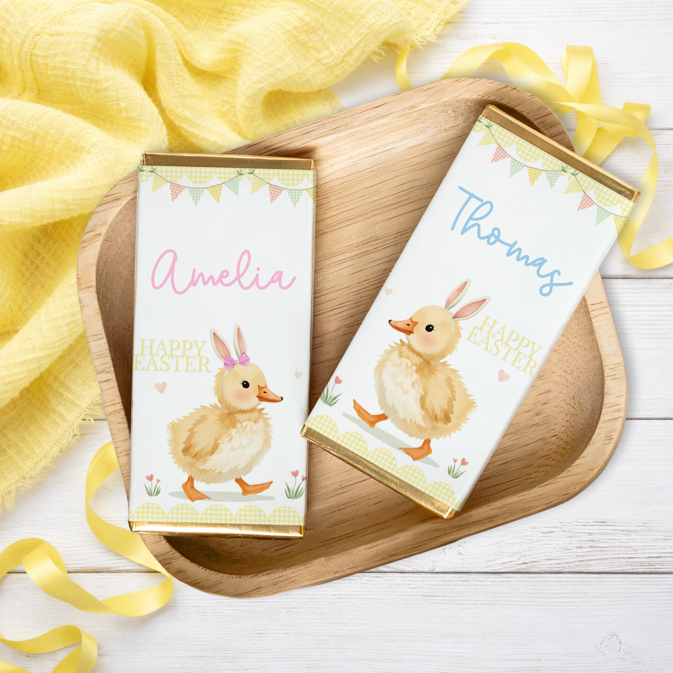 EASTER- DUCK BUNNY- CHOCOLATE WRAPPERS - Eliza Henri