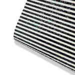 Mono Stripes Chunky Glitter Fabric - Eliza Henri
