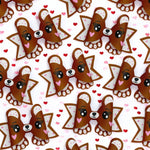 SWEETHEART TEDDY BEAR | FAUX LEATHER DIY HAIR BOW LOOPS & CRAFT CUTOUT SHEETS - Eliza Henri