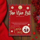 NICE LIST CERTIFICATES - TARTAN EDITION 2025- A4 PREMIUM CARD