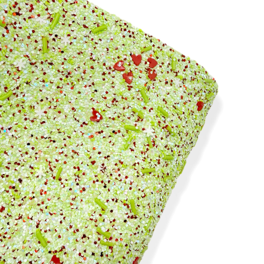 You're a Mean One | Premium Chunky Glitter Fabric
