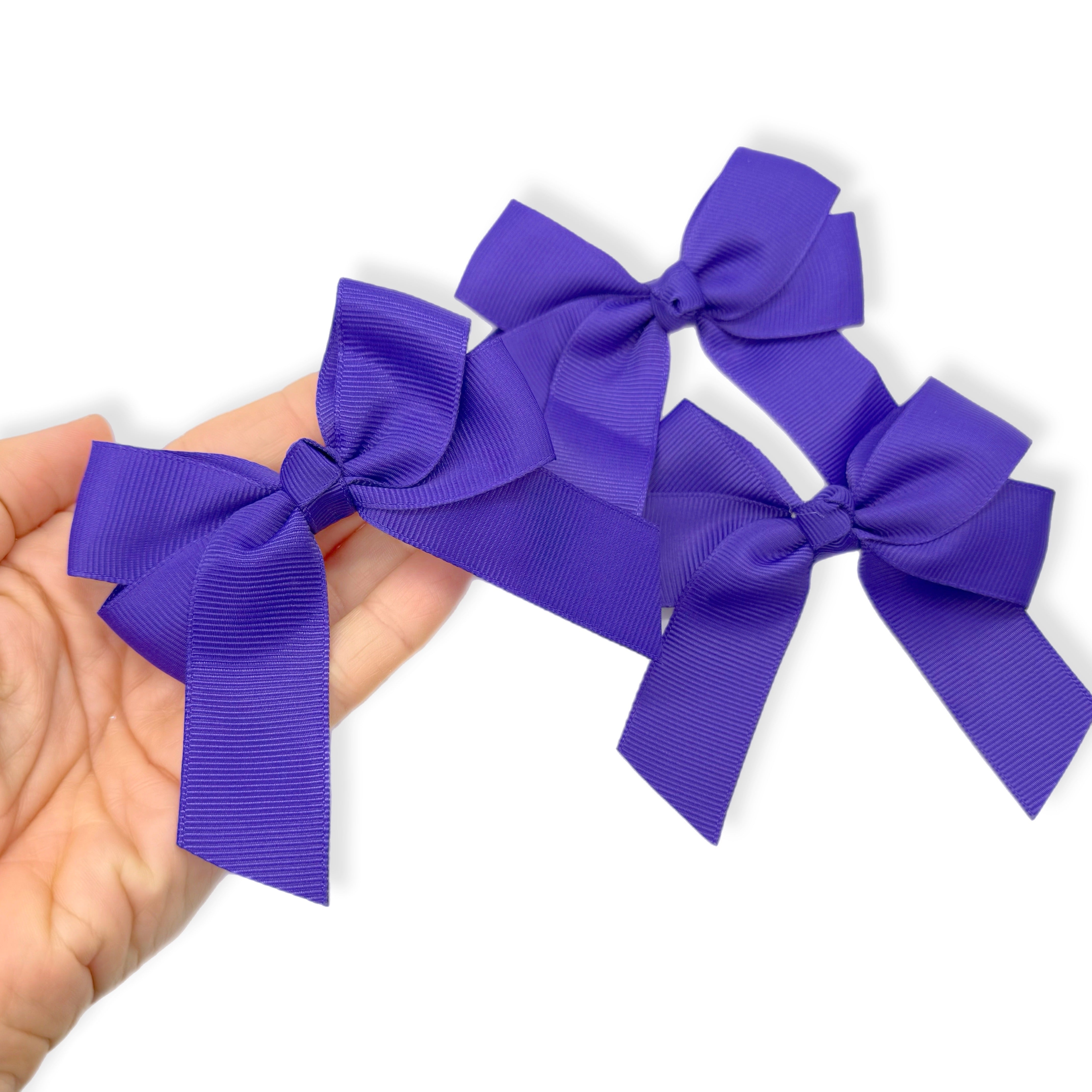 Grosgrain Ribbon Hair Bows 4” - Eliza Henri