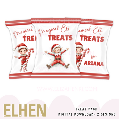 Elf Treat Packet Design Digital Download- 2 variations - Eliza Henri