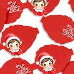 I'm Back Elf Bow- Red | Pre Cut DIY Hair Bow Loops - Eliza Henri