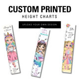 CUSTOM PRINTED HEIGHT CHARTS- LEATHERETTE - Eliza Henri