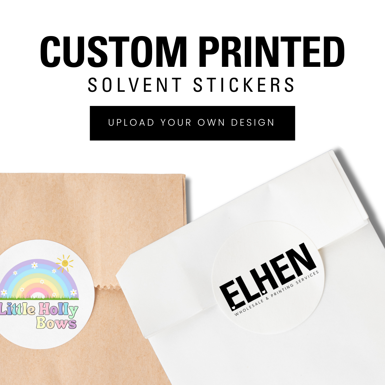 CUSTOM SOLVENT STICKERS- GLOSSY OR MATTE- 10 CM - Eliza Henri