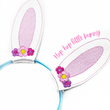 EHC Flower Crown Bunny Ears Headband Slider Felties - Eliza Henri