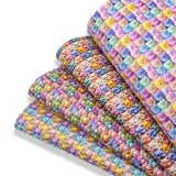 PASTEL FLUFFY KITTENS PREMIUM FAUX LEATHER FABRIC
