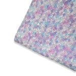 Bubblegum Mermaid Scales Chunky Glitter Fabric - Eliza Henri