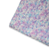 Bubblegum Mermaid Scales Chunky Glitter Fabric - Eliza Henri