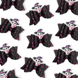 Witch Ghost Faux Leather DIY Hair Bow Loops | Craft Cutout sheets