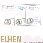 Easter Bunny Wreath Trio of In the entire Chocolate Boards Digital Download - Eliza Henri