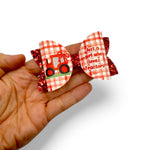 JUST A GIRL WHO LOVES TRACTORS BOW 3.5” | PRE CUT DIY HAIR BOW LOOPS - Eliza Henri