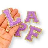 Lilac Letters Chenille Patches - Eliza Henri