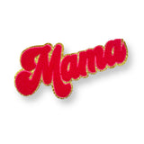 Mama Hot Pink Chenille Patches 10” - Eliza Henri