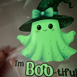 I'M BOO-TIFUL GLOW IN THE DARK FULL COLOUR IRON ON TRANSFERS