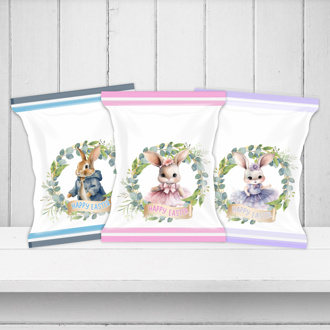 Happy Easter Bunny Wreath DIY Treat Packs - Eliza Henri