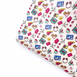Time to Travel Landscape Premium Faux Leather Fabric