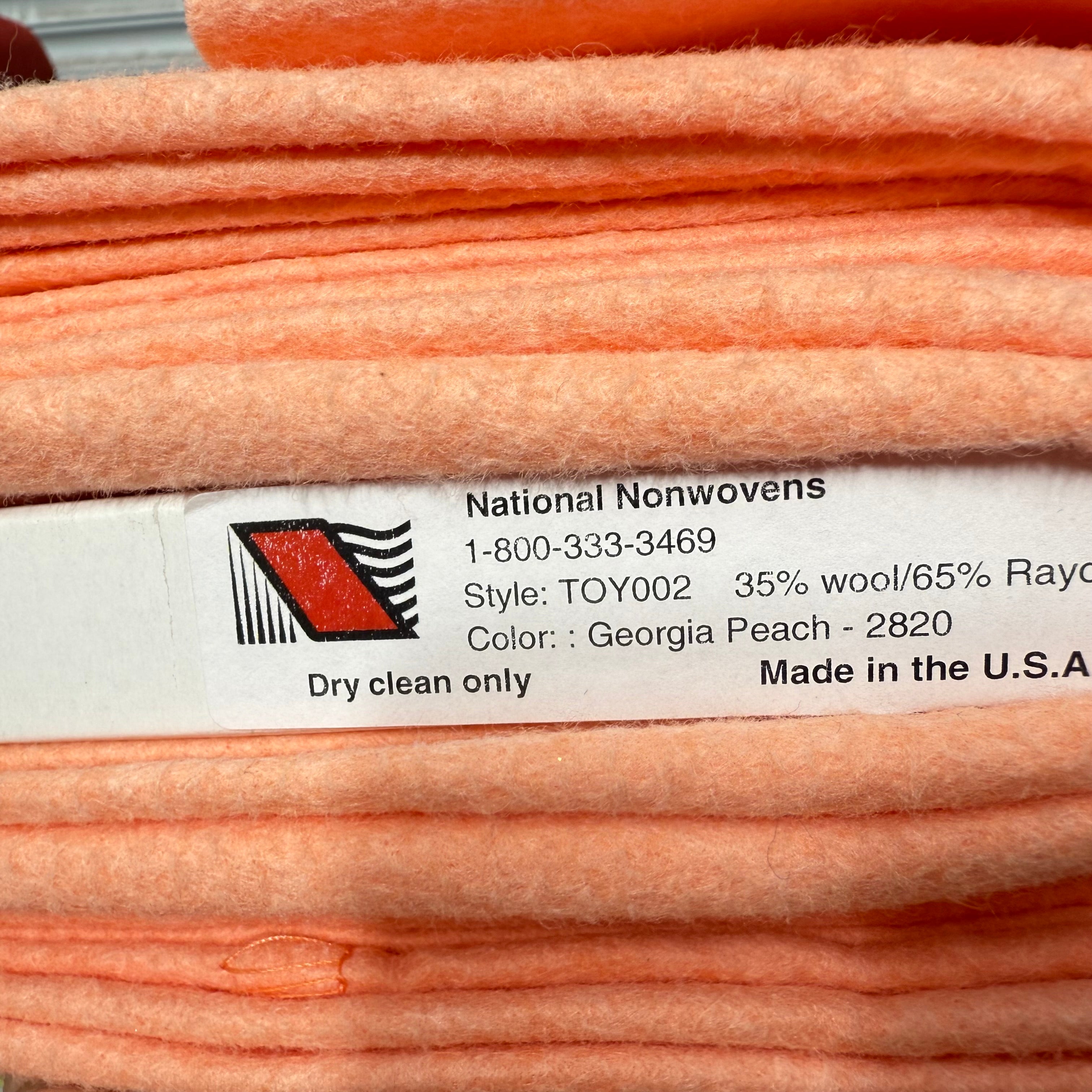 Georgia Peach- Merino Wool Blend Felt- 1m x 90cm - Eliza Henri
